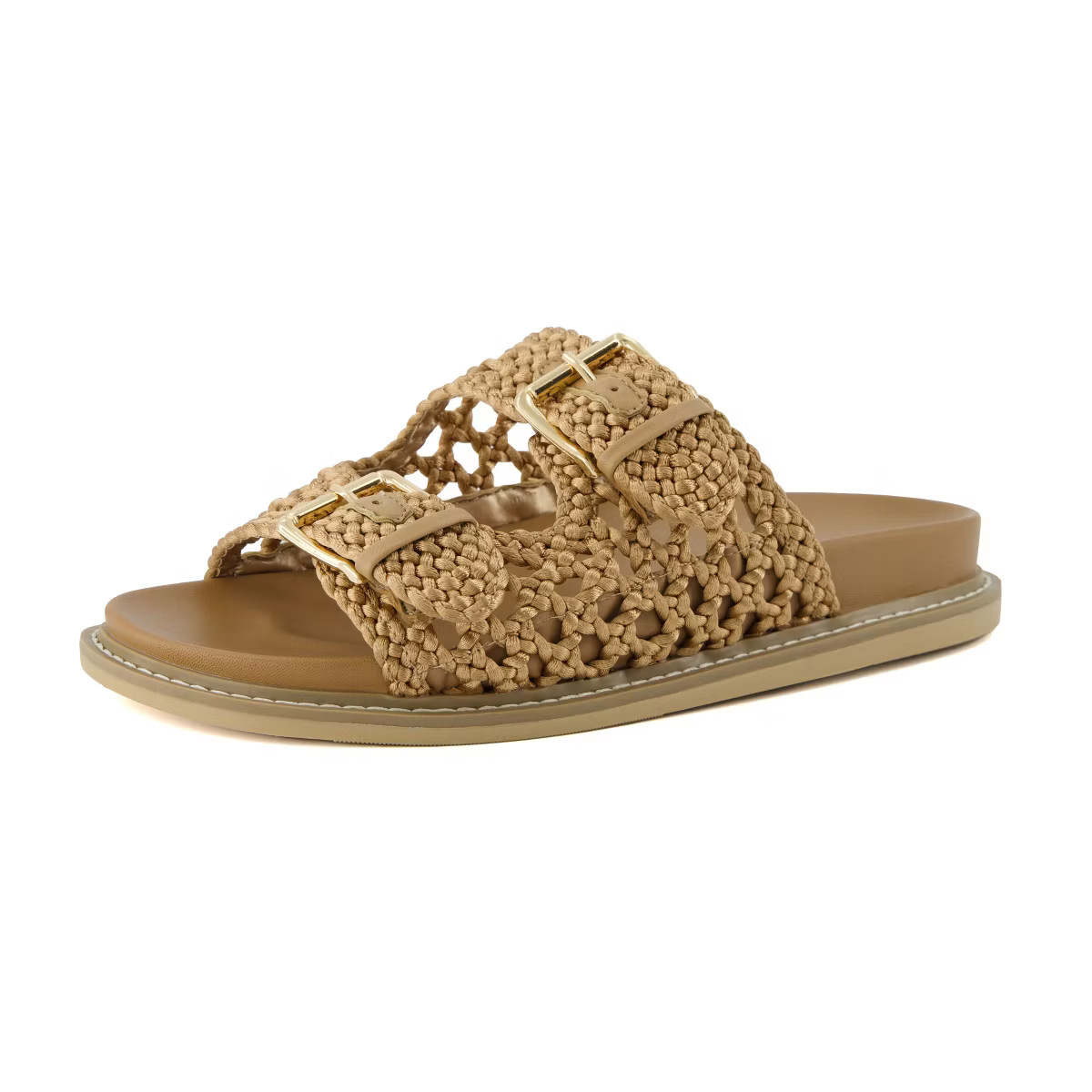 CUSHIONAIRE Women's Weaver Woven footbed sandal with +Comfort | Target