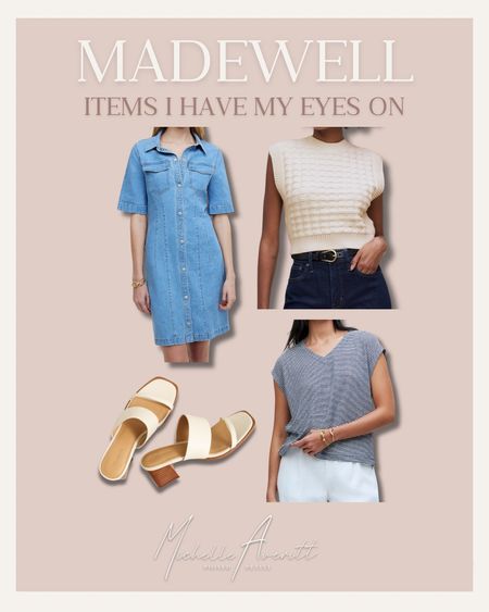 Madewell has so many great new items. Here are a few things I have my eyes on. 

Denim mini dress, quilted shirt, striped v neck, spring heels

#LTKworkwear #LTKstyletip #LTKSeasonal