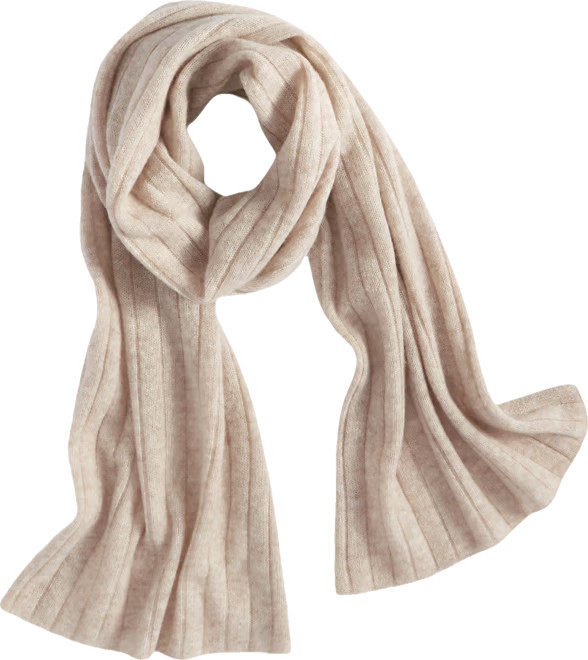 Ribbed 100% Cashmere Scarf | Macy's