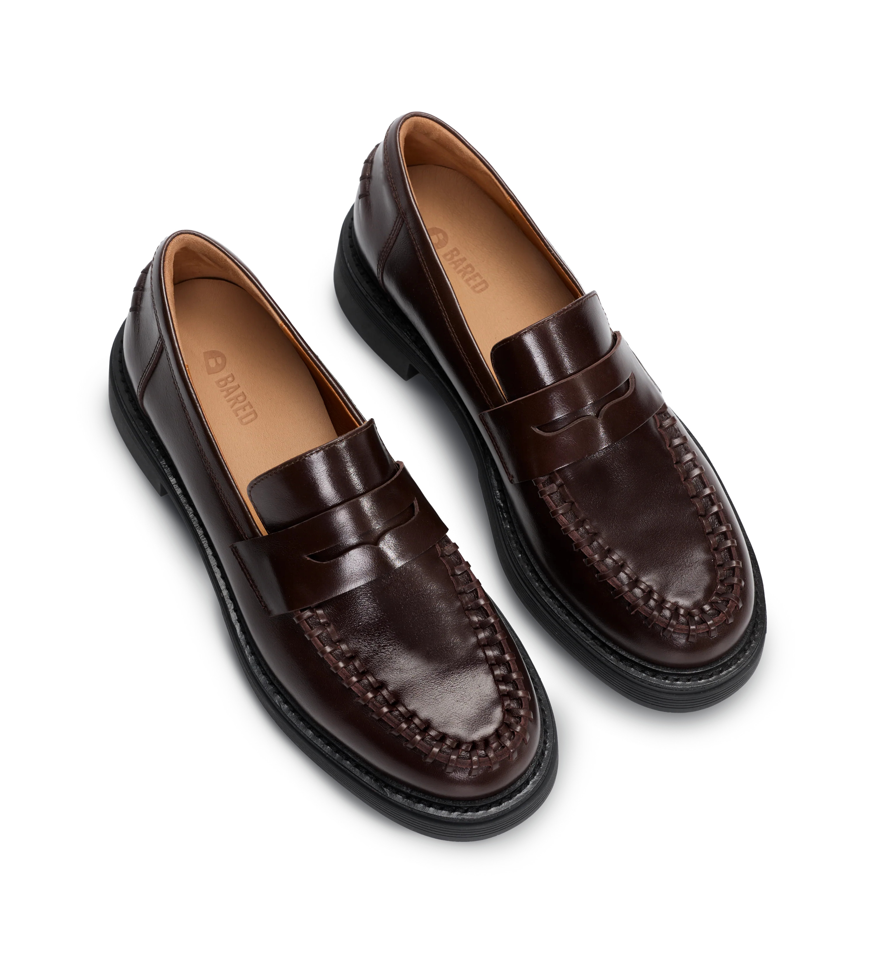 Waxwing Chocolate Brown Leather Loafers | Bared Footwear | Bared Footwear