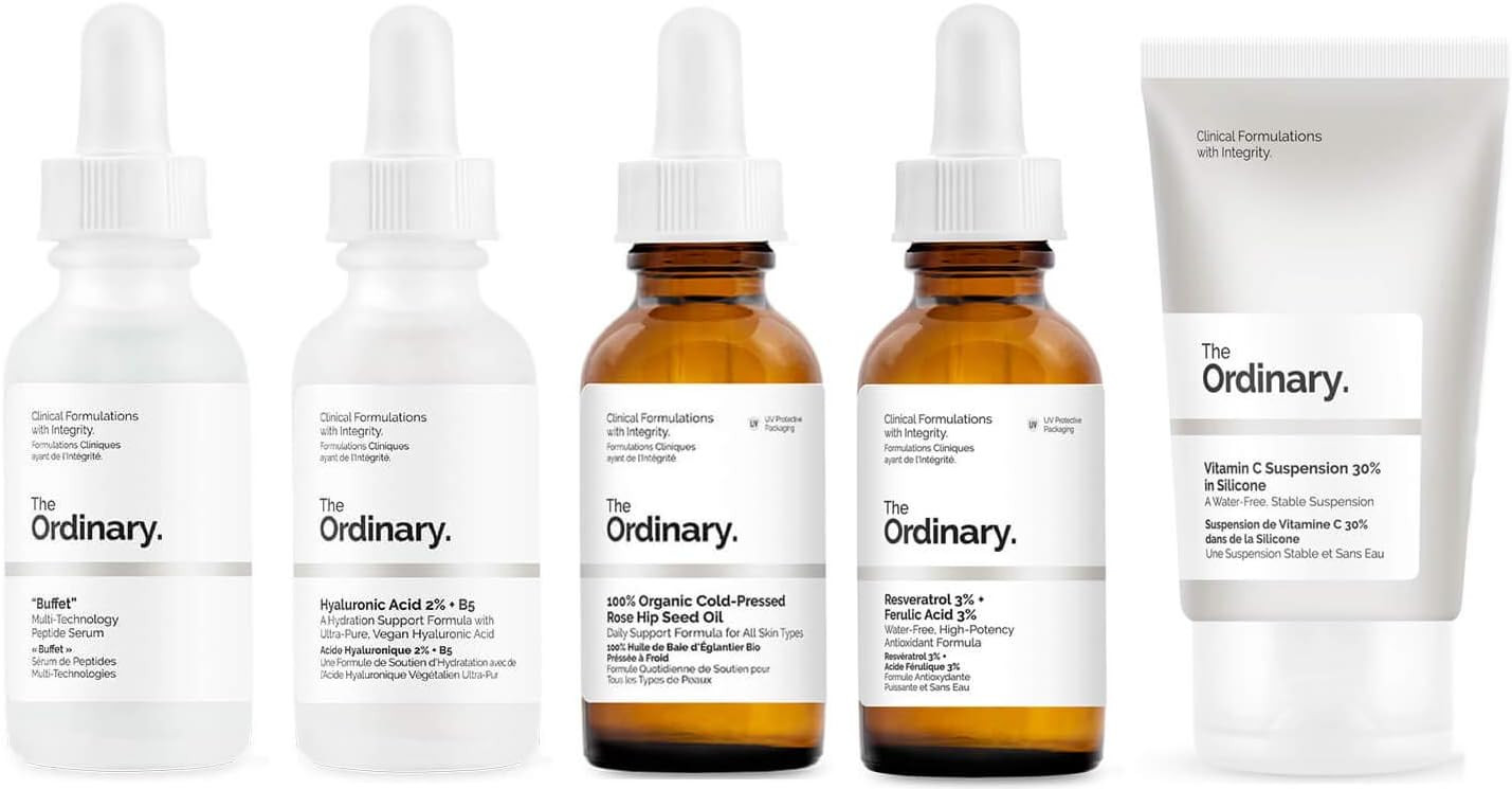 THE ORDINARY 5 PIECE EVERYDAY ESSENTIALS, gift collection containing five anti-ageing products to... | Amazon (UK)