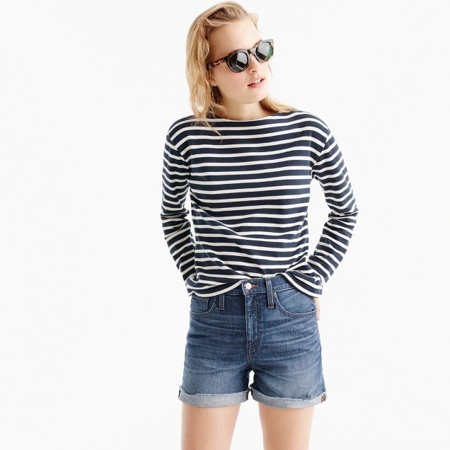 High-rise denim short in Brixton wash | J.Crew US