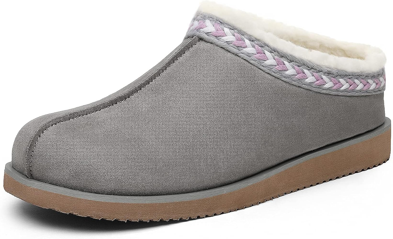 DREAM PAIRS Women's House Fuzzy Slip on Clog Slippers with Suede Upper for Indoor Outdoor Wear | Amazon (US)