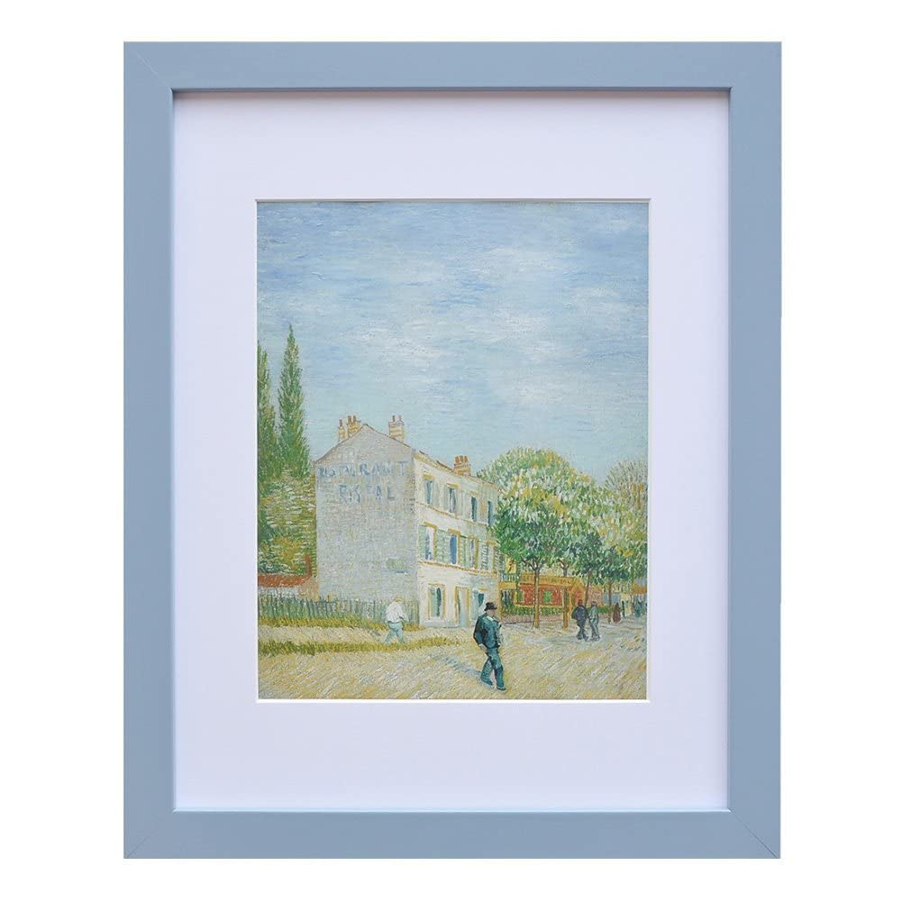 Muzilife 8x10 Wood Picture Frame with Real Glass Cover, Blue Photo Frame Display Pictures 5x7 wit... | Amazon (US)