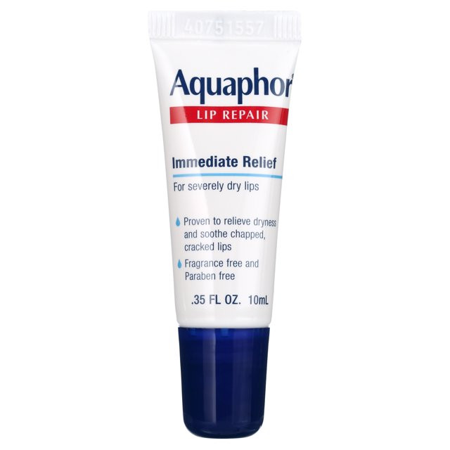 Aquaphor Lip Repair Ointment, Long-lasting Moisture to Soothe Dry Chapped Lips, .35 fl. oz. Tube | Walmart (US)