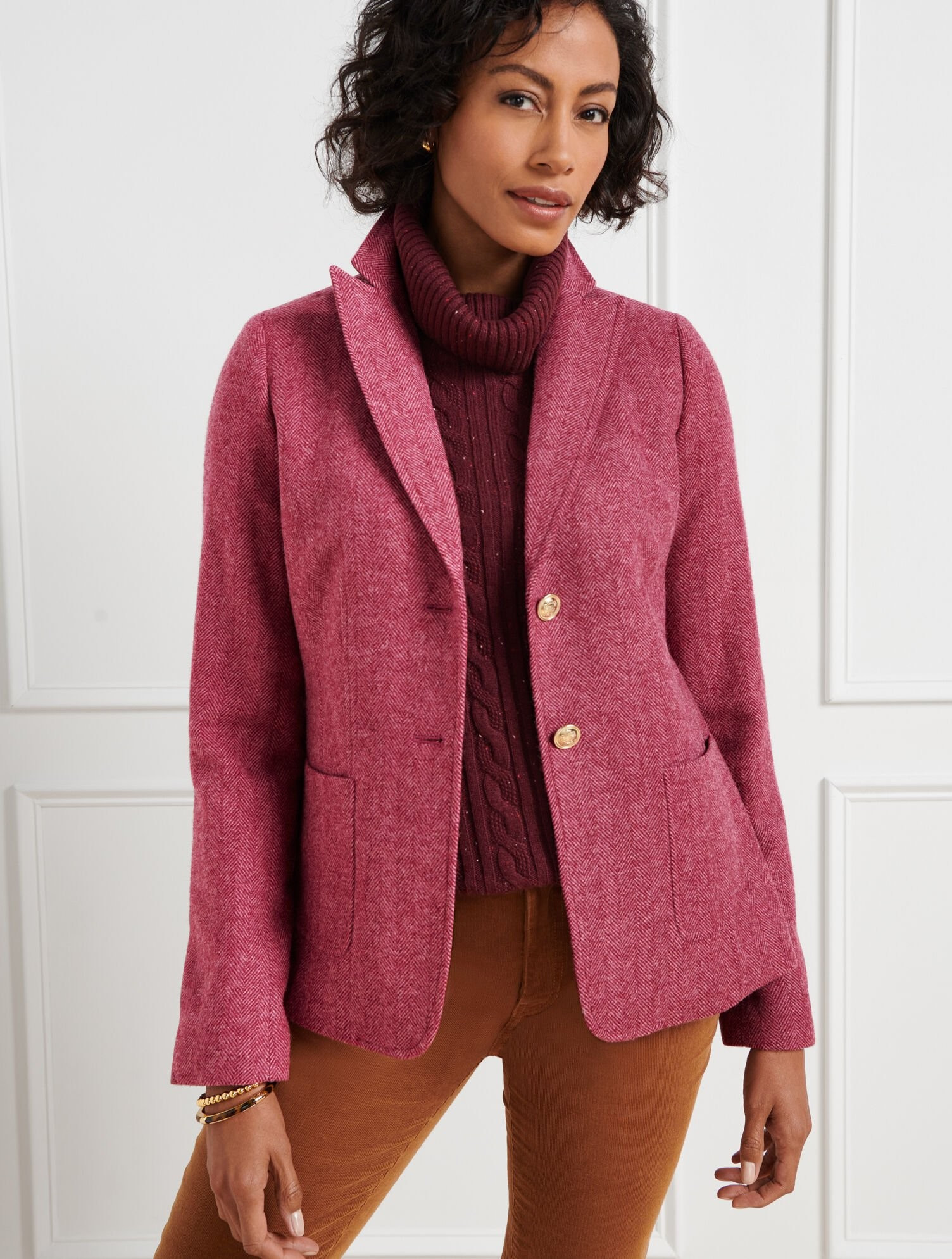Classic Shetland Blazer - Herringbone | Talbots