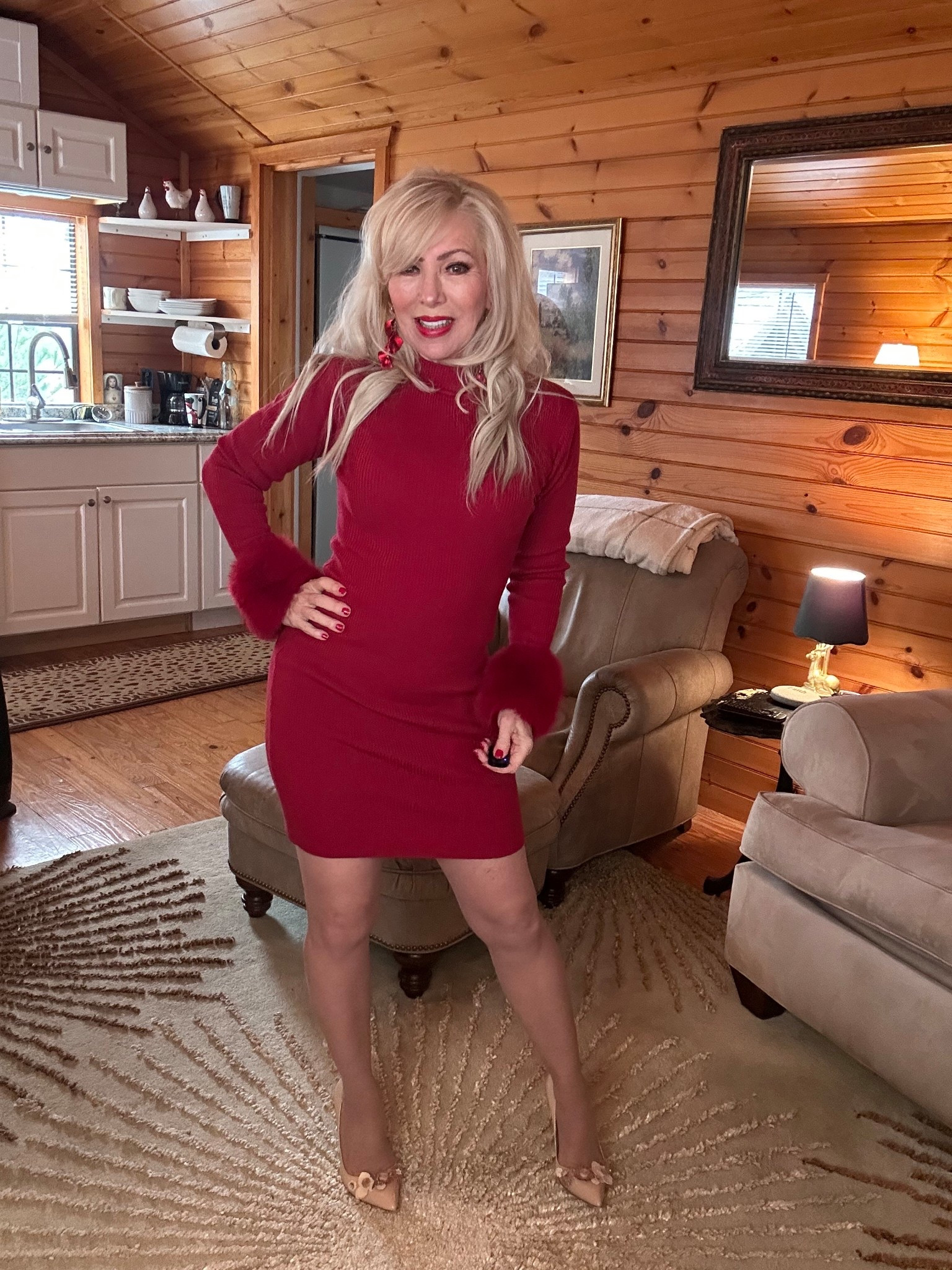 Loving this red sweater with faux fur cuffs @macys

#LTKGiftGuide