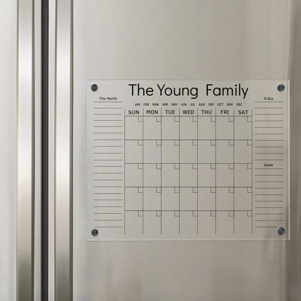 Personalized Fridge Calendar | 451 | Calen Love