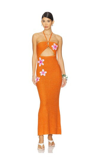 Capittana Pipa Dress in Orange. - size XS/S | Revolve Clothing (Global)