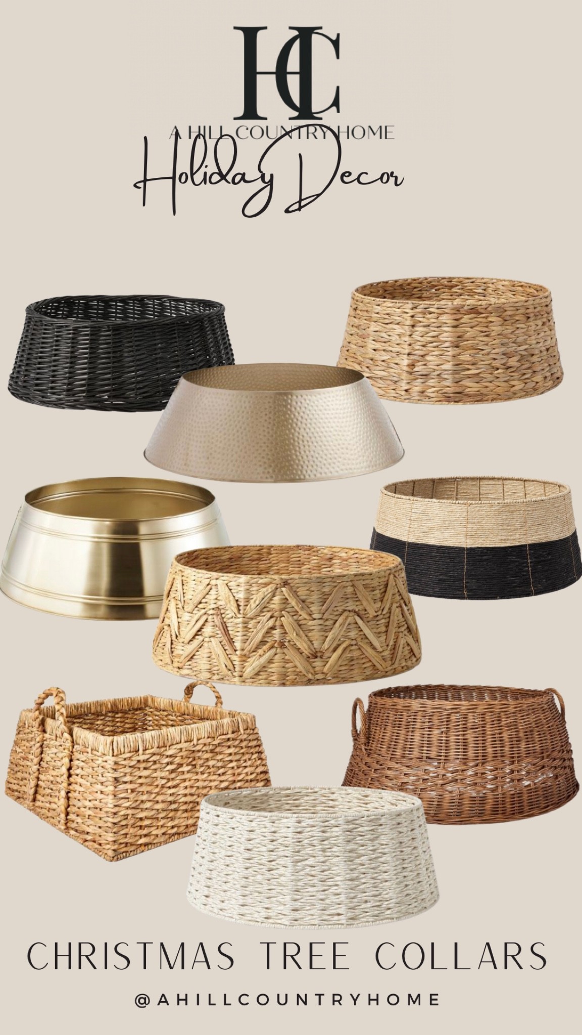 The perfect tree collar options for your Christmas tree!!

Follow me- @ahillcountryhome for daily shopping trips and styling tips 

Tree collar, rattan tree collar, basket tree collar, brass tree collar, black tree collar Christmas decor, holiday decor, Target finds, Target home, Target Christmas, Christmas tree, Christmas finds, winter decor, home decor, entryway decor, wreaths, holidays, Christmas, Christmas dress, christmas skirt

#LTKhome #LTKSeasonal #LTKHoliday