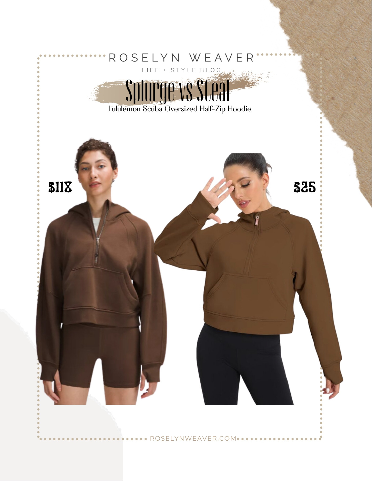 Spurge vs steal - Lululemon scuba oversized hoodie

#LTKsalealert #LTKfindsunder50 #LTKfitness