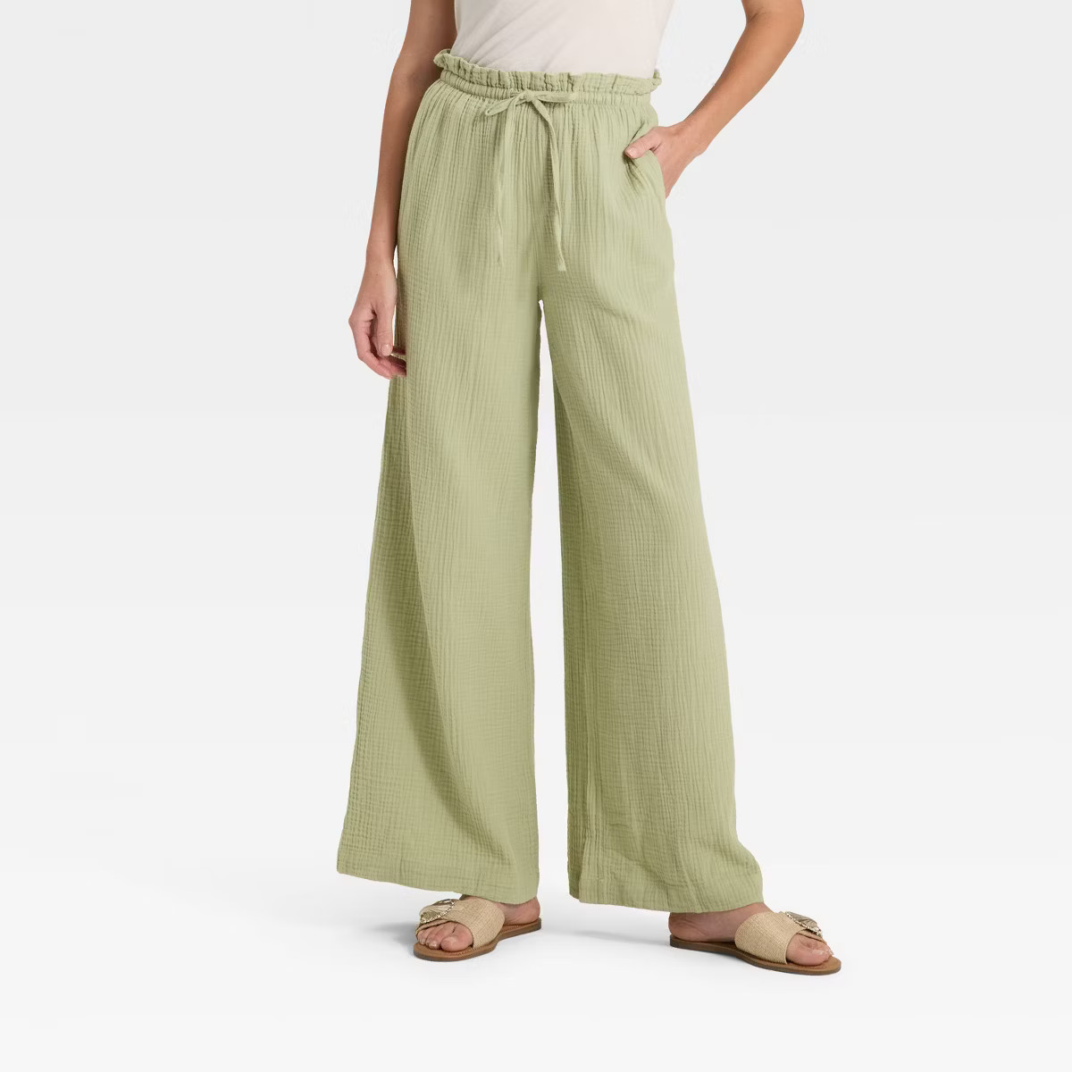 Women's High-Rise Wide Leg Pull-On Pants - Universal Thread™ | Target