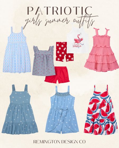 Walmart Girls Patriotic Clothing - July 4th outfits - Memorial Day outfits 

#LTKKids #LTKSeasonal