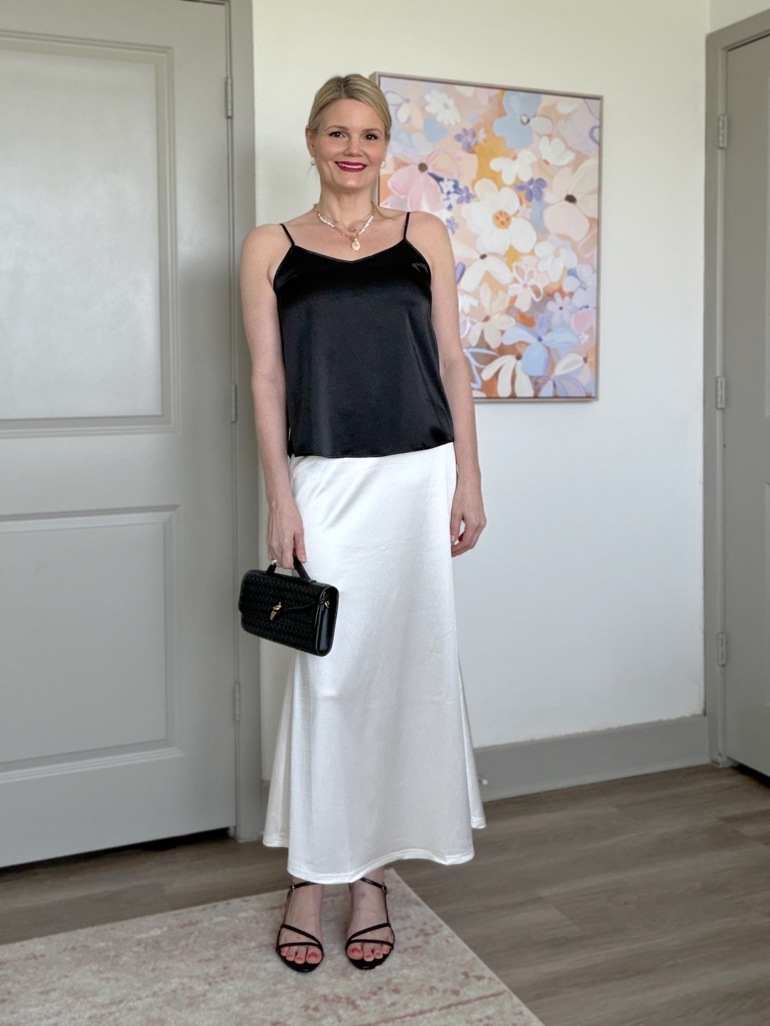 I recreated one of Taylor Swift’s newest on the twin outfits! Satin spaghetti strap tank and satin maxi skirt with strappy black heels. In the small in the tank and skirt  

#LTKgrwm #LTKootd #LTKTall