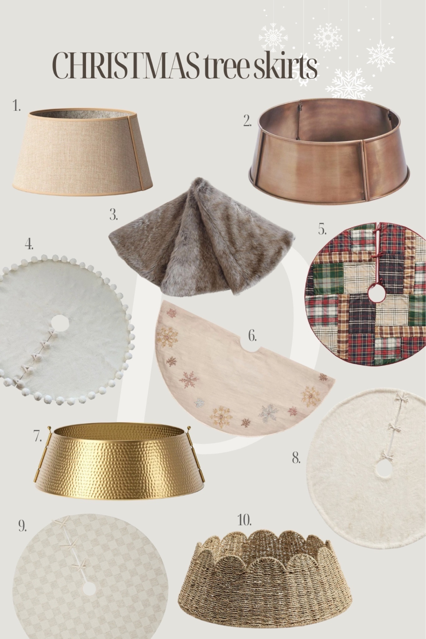 Some gorgeous tree skirts and collars to make your tree look extra fabulous this Christmas! Love the neutral tree skirts so that the tree really pops!  

#LTKhome #LTKHoliday #LTKSeasonal