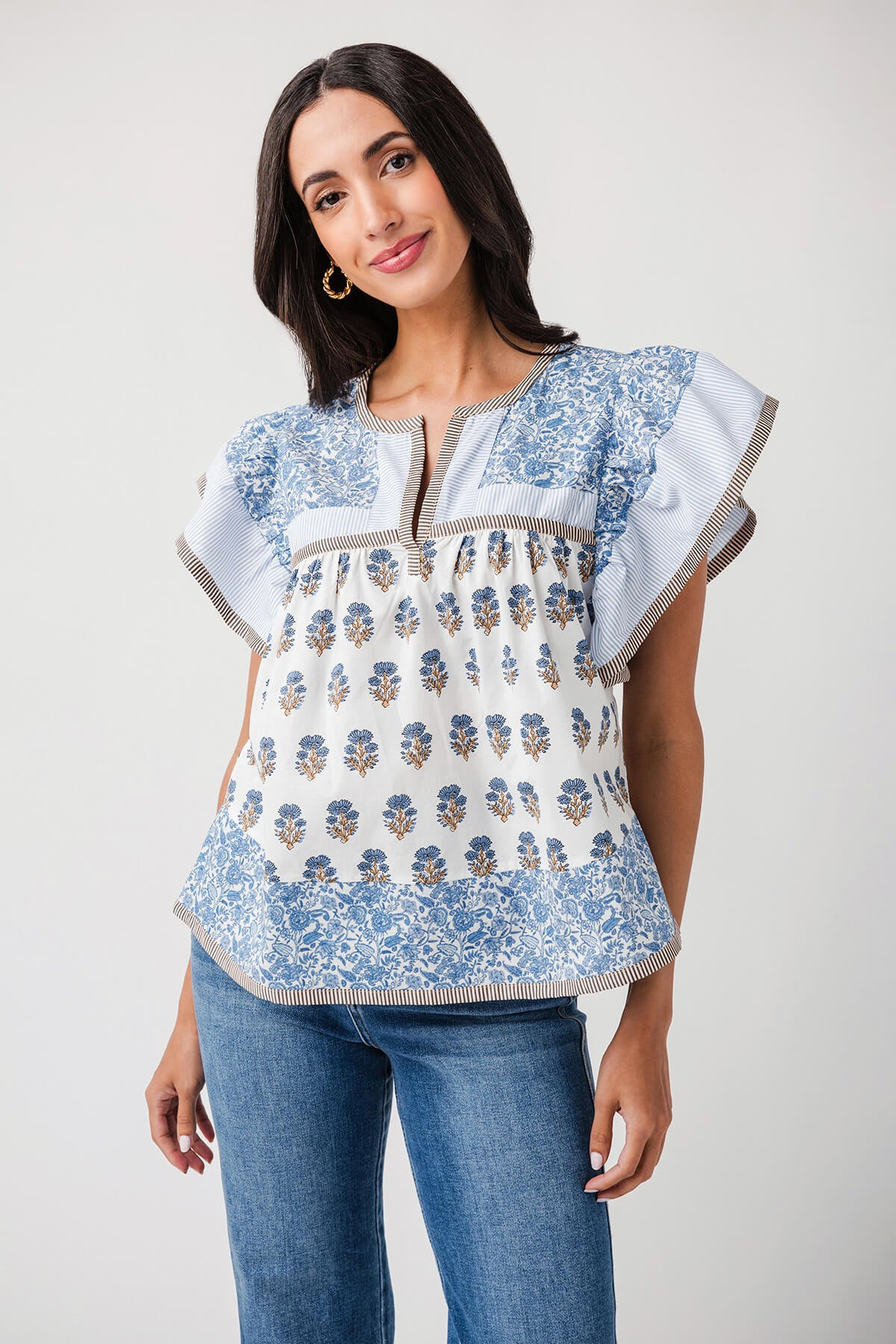 Wishlist Multi Print Blouse | Social Threads
