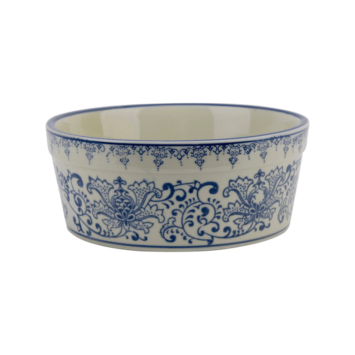 Blue and White Classic Porcelain Dog Bowl- Set of 2 | The Well Appointed House, LLC