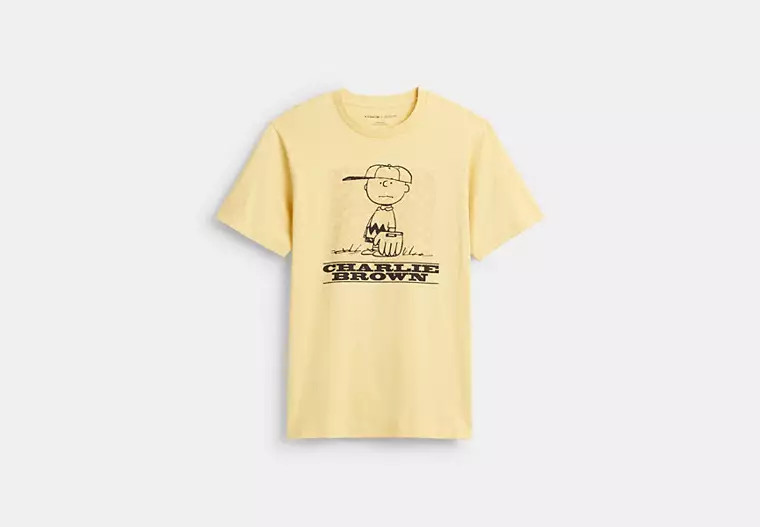 Coach X Peanuts Charlie Brown Signature Square T Shirt In Organic Cotton | Coach Outlet US