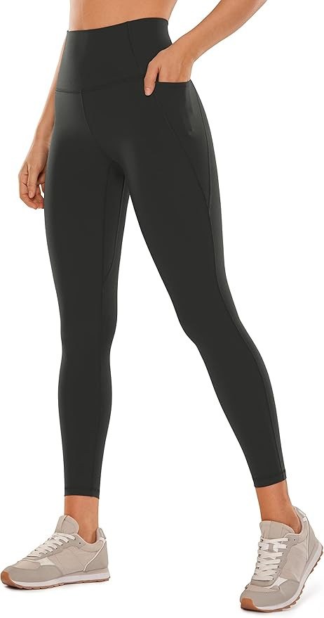 CRZ YOGA Womens Butterluxe Workout Leggings 25" / 28'' - High Waisted Gym Yoga Pants with Pockets... | Amazon (US)
