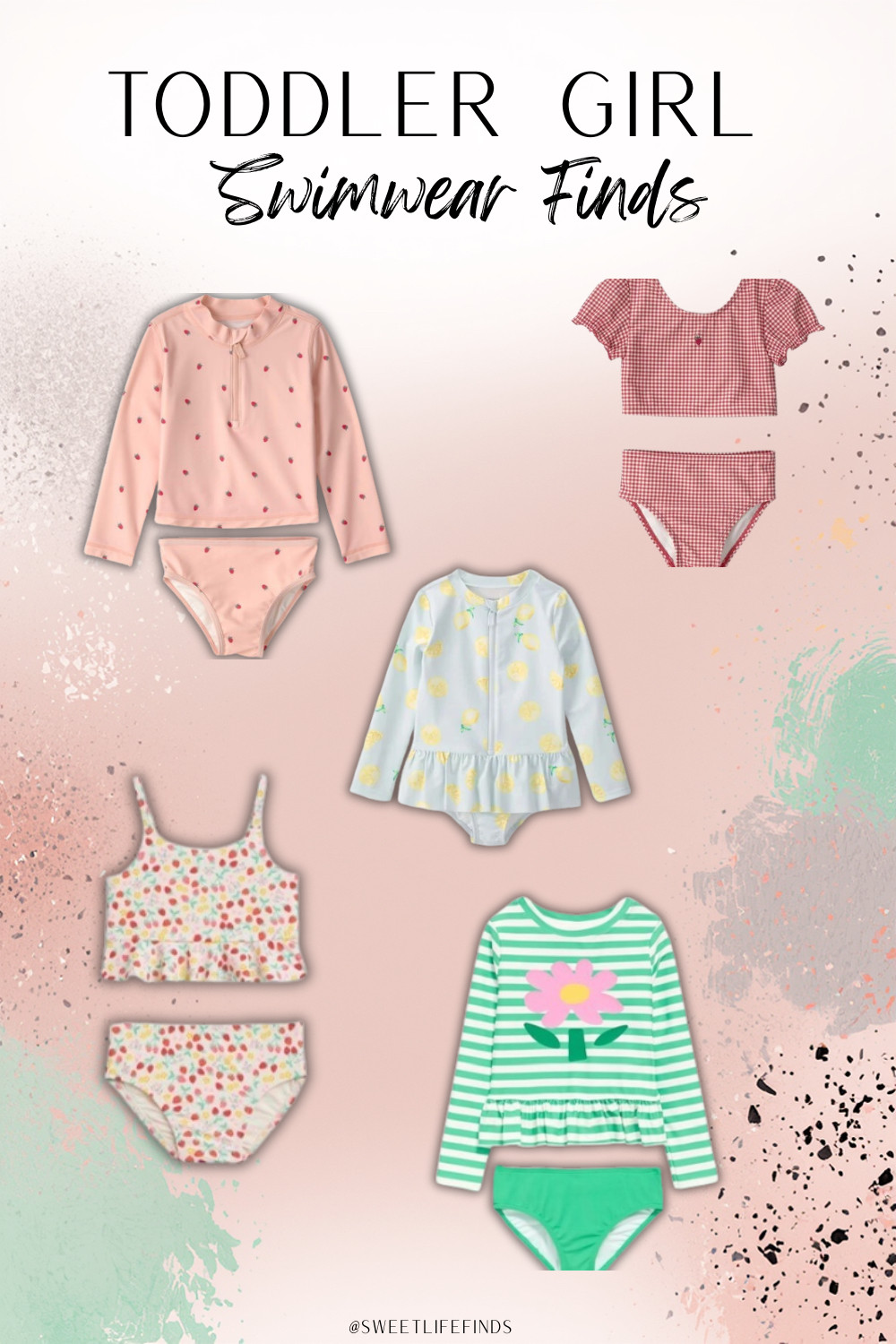 These toddler girl swimwear finds are too cute not to save for summer. I rounded up sweet prints and easy little sets that are perfect for beach days, pool days, and warm weather trips. Such a fun mix if you’re shopping for toddler swimsuits that feel practical and adorable at the same time. #ToddlerGirlSwimwear #ToddlerStyle #SummerFinds #SweetLifeByKourtney 

 #LTKSeasonal #LTKSwim #LTKKids