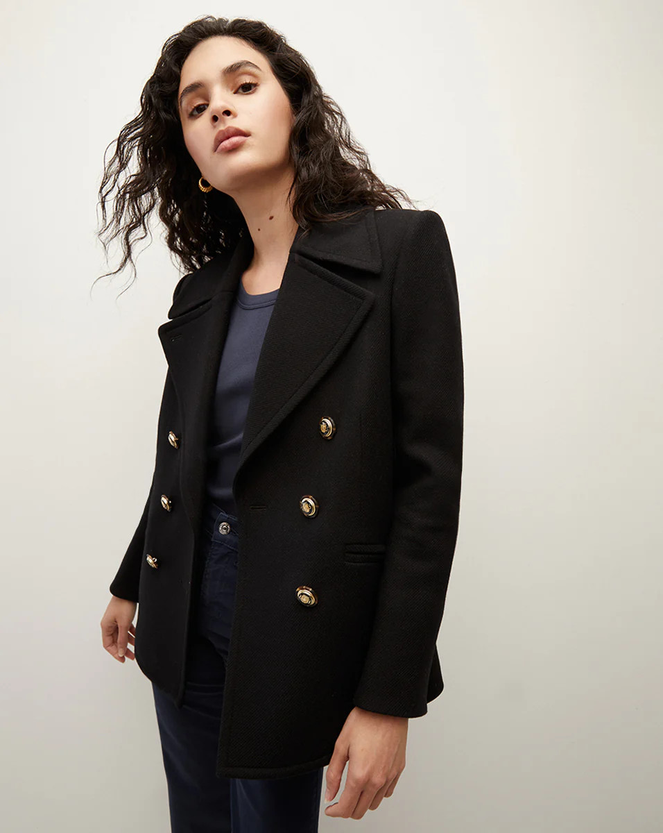 Amira Wool-Blend Dickey Coat | Veronica Beard