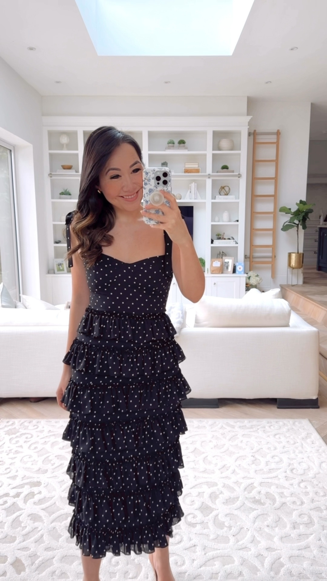 The most flattering dress ever! 😍 Love this little polka dot number ❤️
