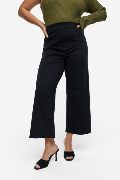 Wide-leg Dress Pants - Black - Ladies | H&M US | H&M (US + CA)
