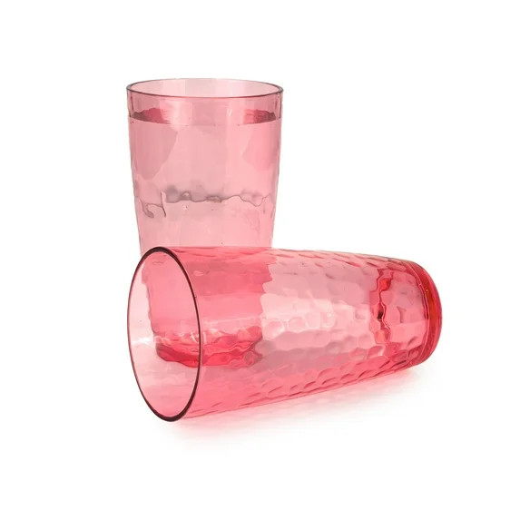 Yalin 20 Ounce Acrylic Drinking Glasses, Reusable Plastic Tumbler, Stackable, BPA-Free, Shatter P... | Walmart (US)