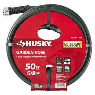 Husky 5/8 in. Dia x 50 ft. Heavy-Duty Hose 860501-1006 - The Home Depot | The Home Depot