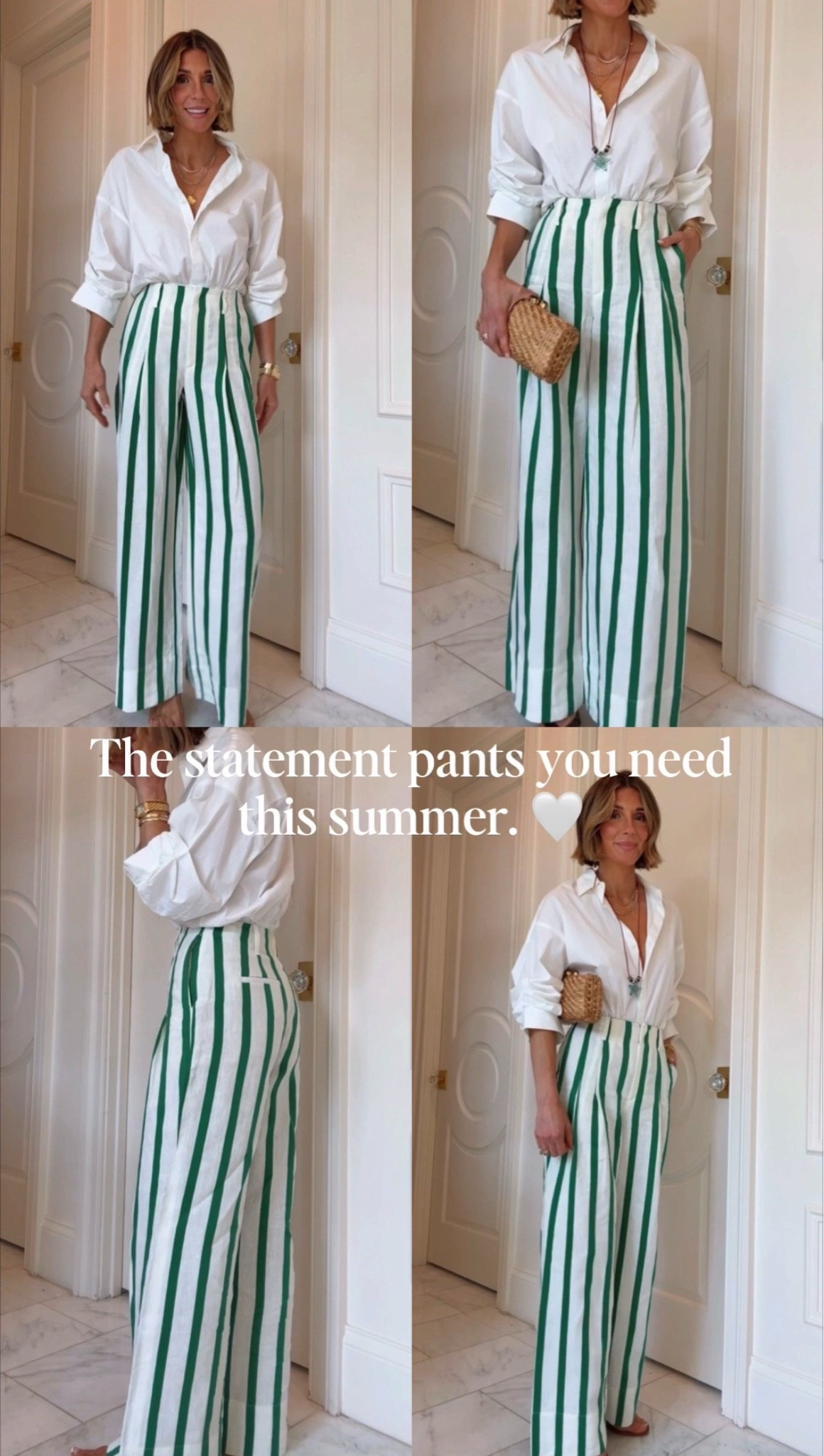 If you buy one statement piece this summer, make it these pants. I'm wearing size 0/25 in these pants.

#LTKsummer
