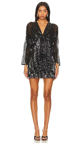 Devika Dress | Black Long Sleeve Dress Black Dress With Sleeves Formal Short Long Sleeve Mini Dress | Revolve Clothing (Global)