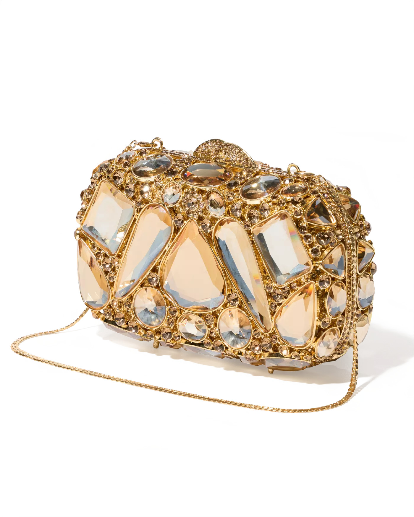 Large Gem Clutch - Gold | Boston Proper | Boston Proper
