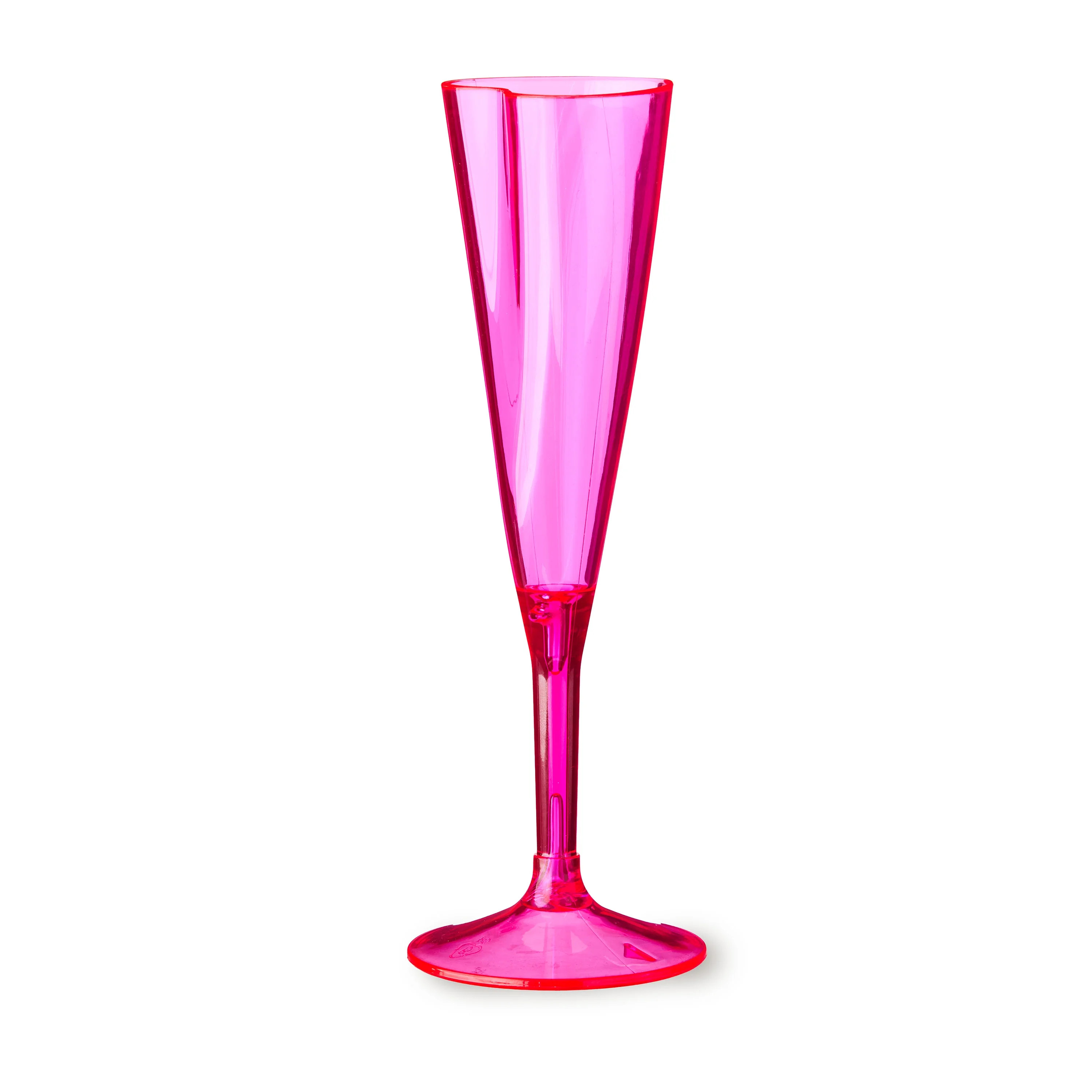 Plastic Heart Champagne Glass, Pink, Valentine's Day by Way To Celebrate | Walmart (US)