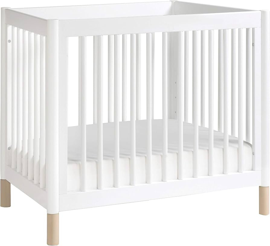 Babyletto Gelato 4-in-1 Convertible Mini Crib in White and Washed Natural, Greenguard Gold Certif... | Amazon (US)