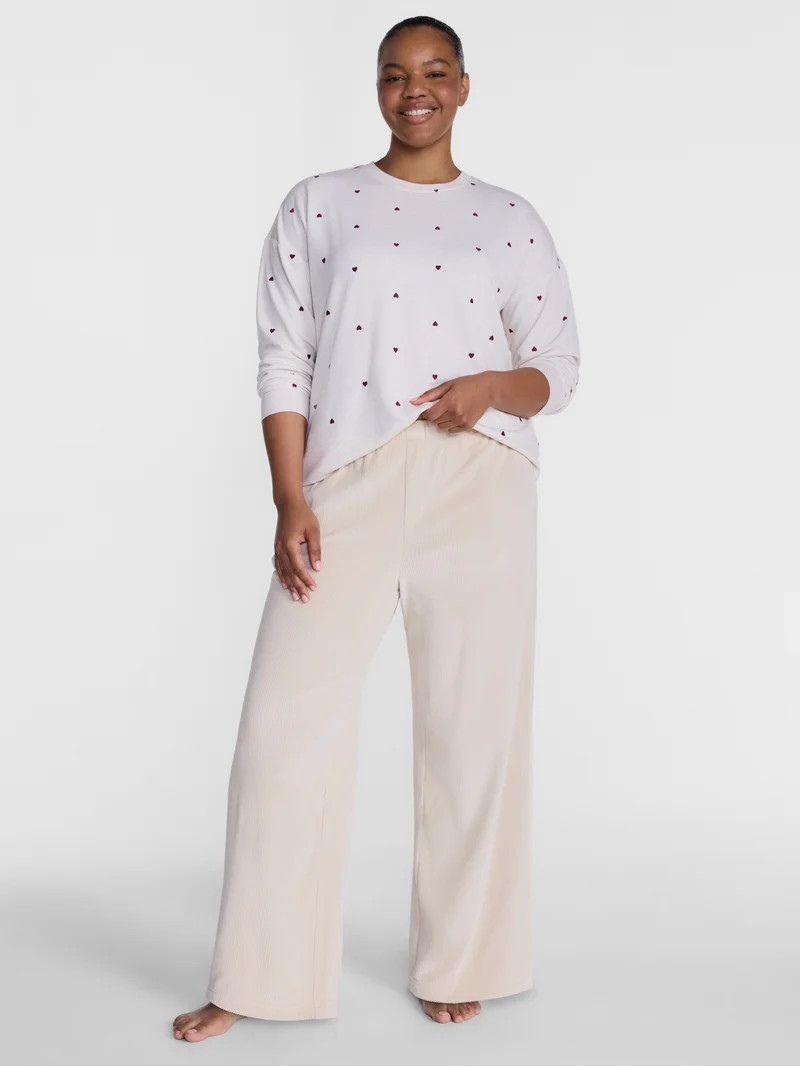 Joyspun Women's Velour Sleep Pants, Sizes XS-3X | Walmart (US)