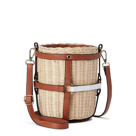 Abbie & Emmie Straw Bucket Bag | Walmart (US)