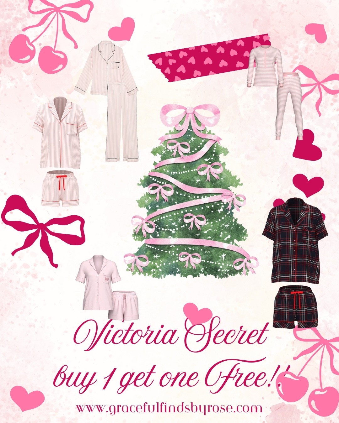 Victoria’s Secret has us in our cozy-girl feelings again. Buy one, get one free… because honestly, matching pajamas make the season feel a little more magical. Soft stripes, sweet pinks, and all the holiday charm wrapped up like a bow under the tree. Treat yourself and your favorite girl — or slip one into someone’s stocking and watch them glow. 🎀

#LTKSaleAlert #LTKHoliday #LTKGiftGuide