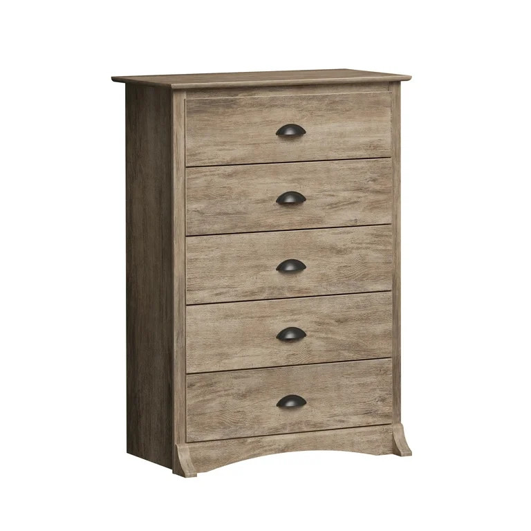 Prepac Salt Spring Modern 5 Drawer Chest Dresser in Drifted Gray | Walmart (US)