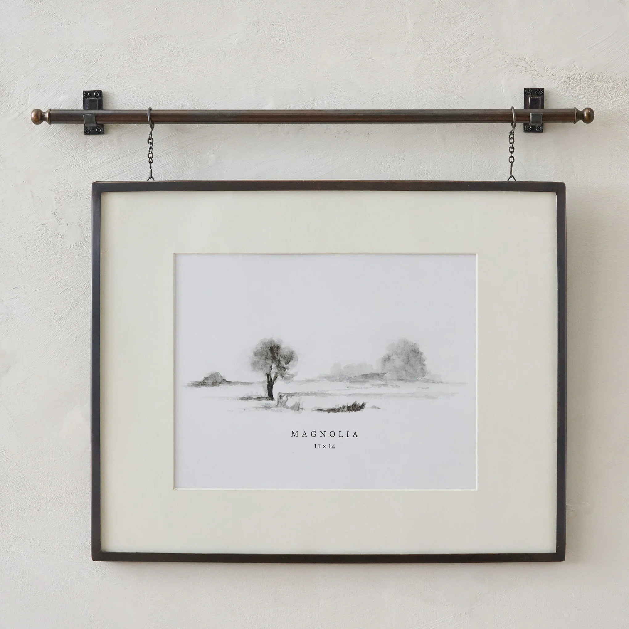 Colleen Antique Bronze Rail Picture Frame | Magnolia