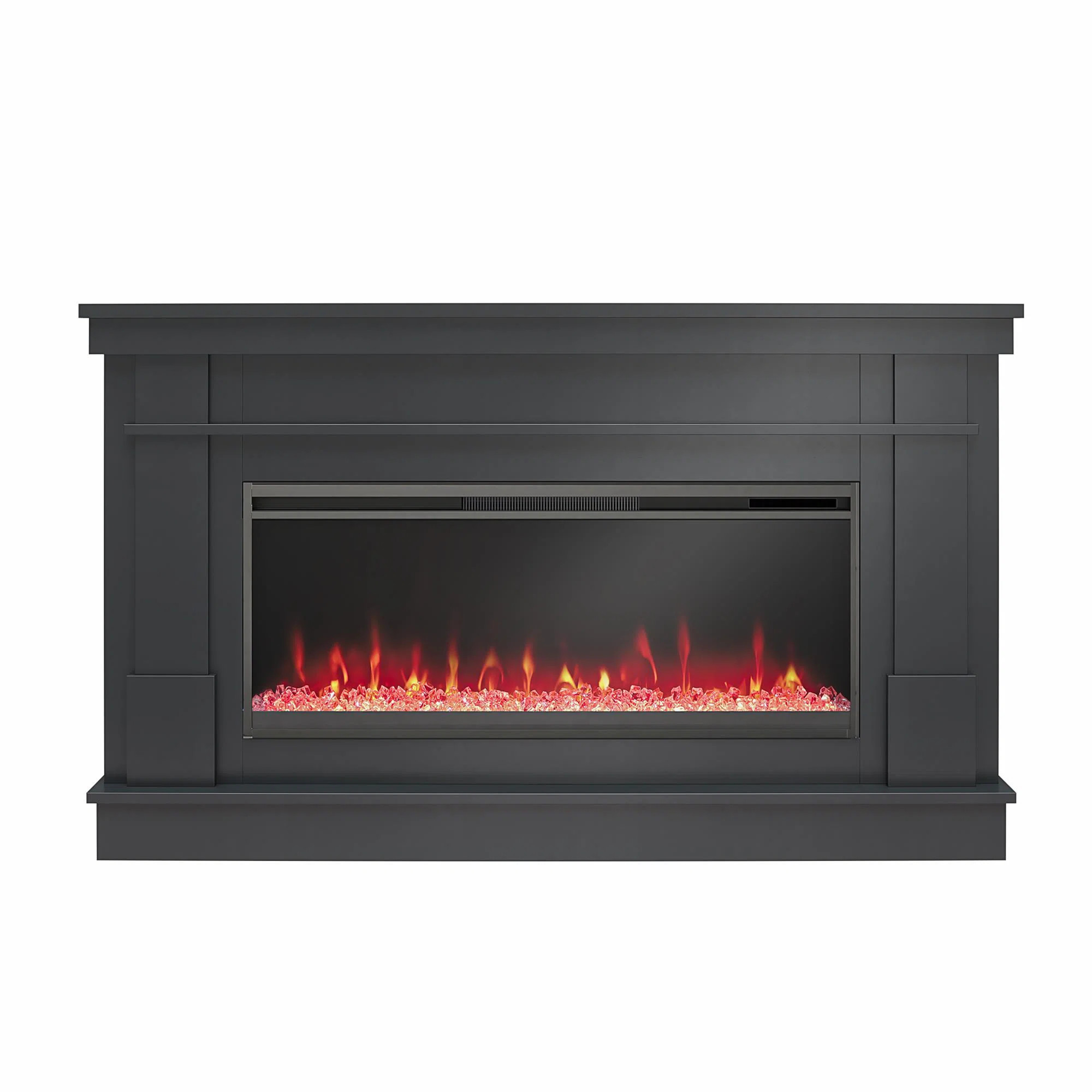Waverly Wide Mantel with Linear Electric Fireplace | Wayfair North America
