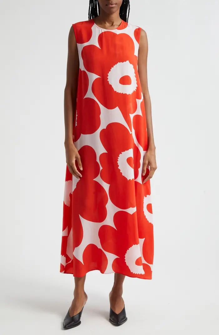 Marimekko Unikko Floral Sleeveless Cupro Shift Dress | Nordstrom | Nordstrom