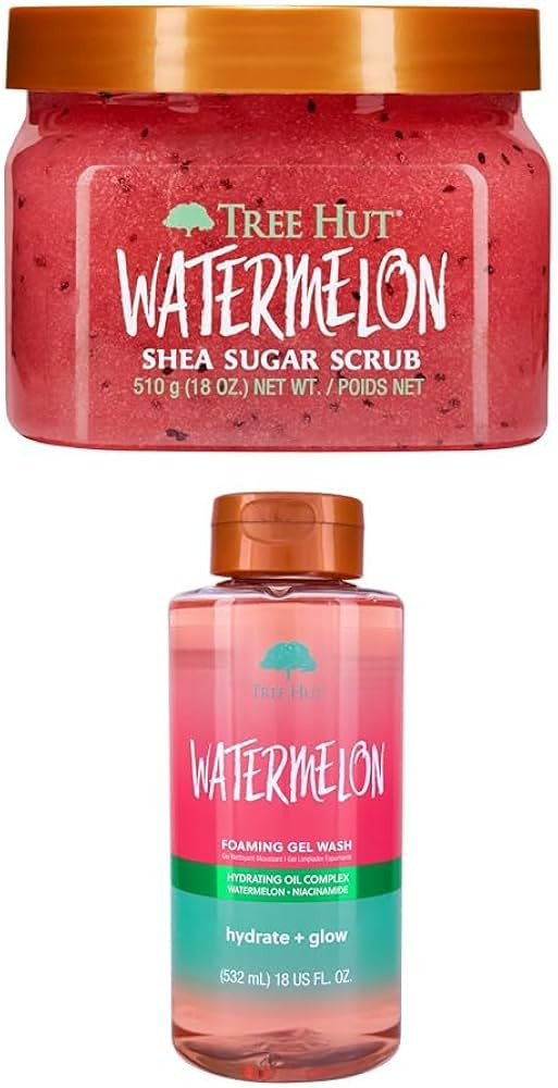 Tree Hut Watermelon Scrub & Gel Wash Bundle | Amazon (US)