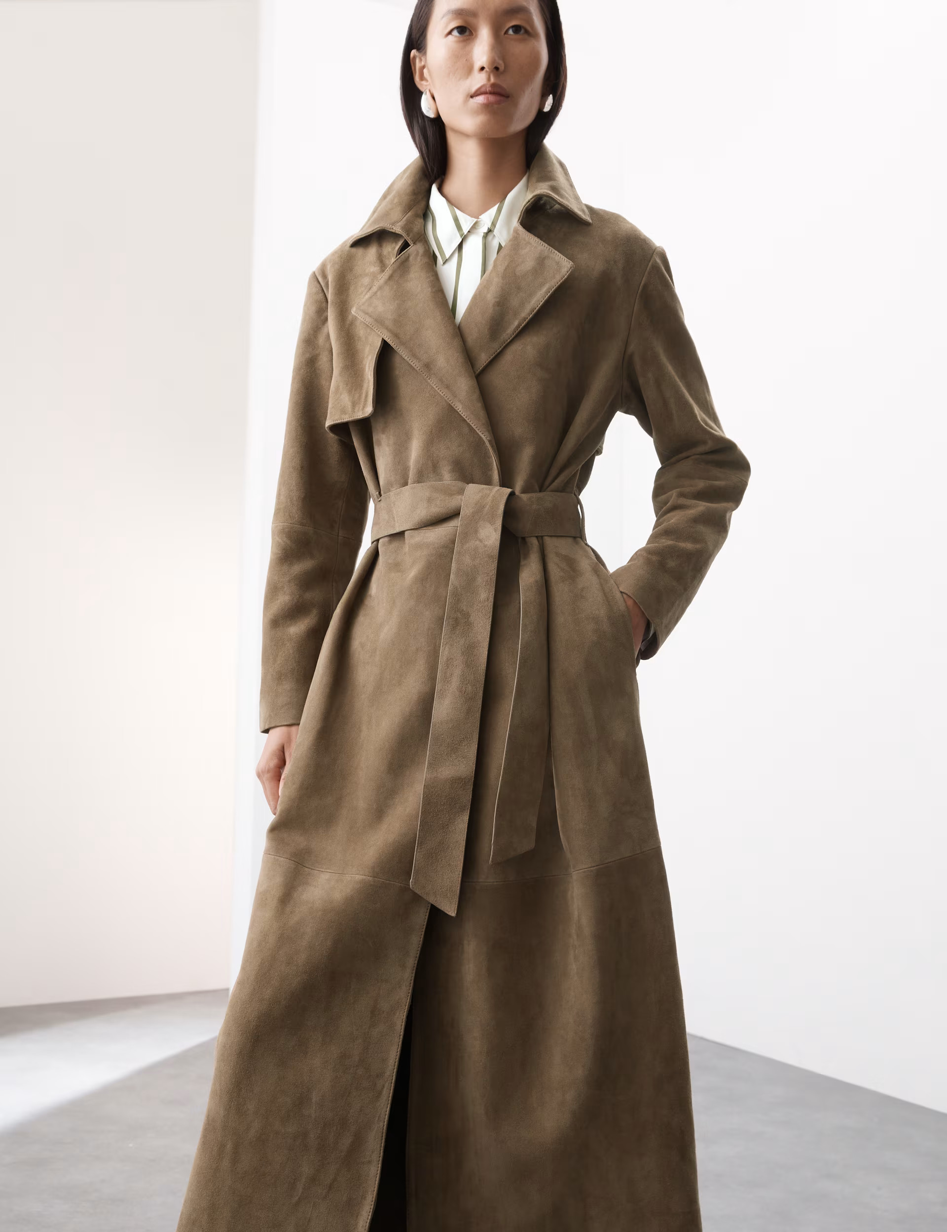 Suede Trench Coat | Marks & Spencer (UK)