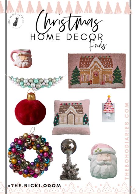 Cute Christmas home decoration finds that will sell out fast! Get these Christmas decor pieces before they’re gone! #christmashomedecor #pinkchristmas 

#LTKhome #LTKSeasonal #LTKHoliday