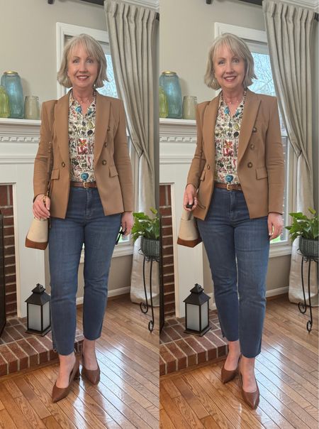 I love this elevated spring look. Unfortunately, my jeans are no longer available, but I’ve linked you to a few other great options.✨

#LTKover40 #LTKstyletip #LTKmidsize