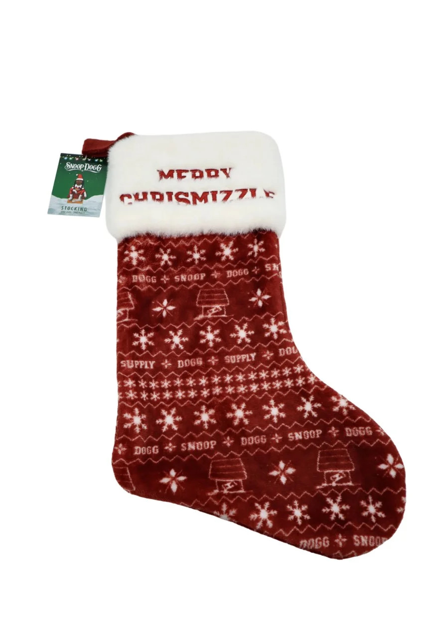 Snoop Dogg Merry Chrismizzle Red Stocking, 15" | Walmart (US)