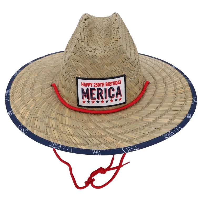 Way to Celebrate patriotic straw hat | Walmart (US)