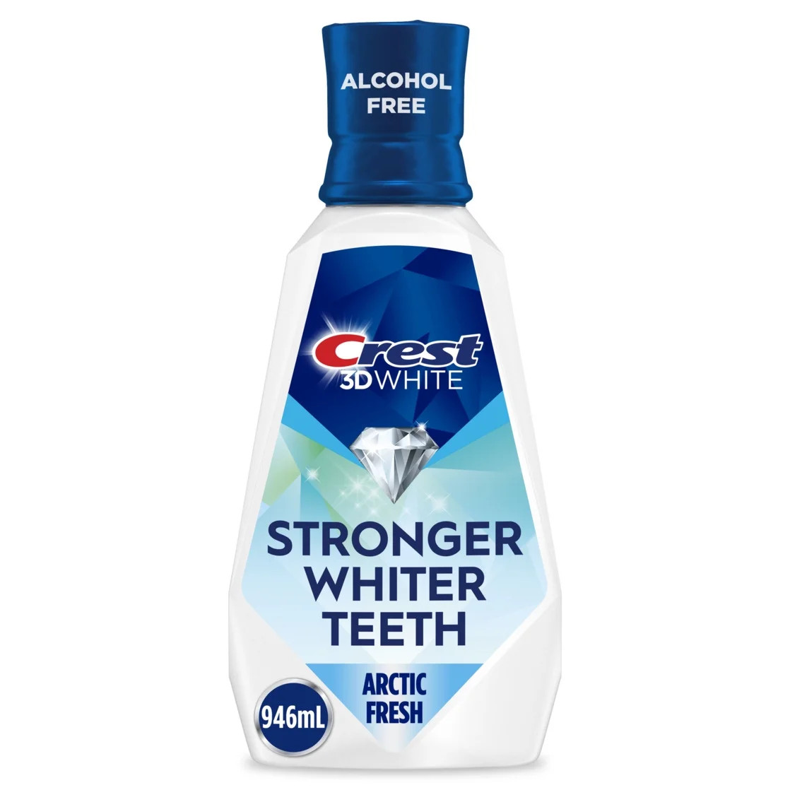 Crest 3D White Strength Fluoride Mouthwash, Alcohol Free Oral Rinse, Strengthens Enamel, Whitens ... | Walmart (US)