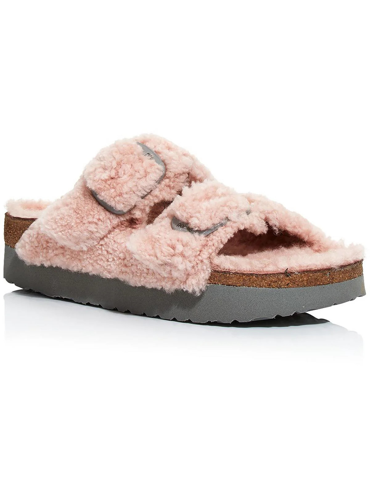 Womens Leather Shearling Slide Sandals | Shop Simon