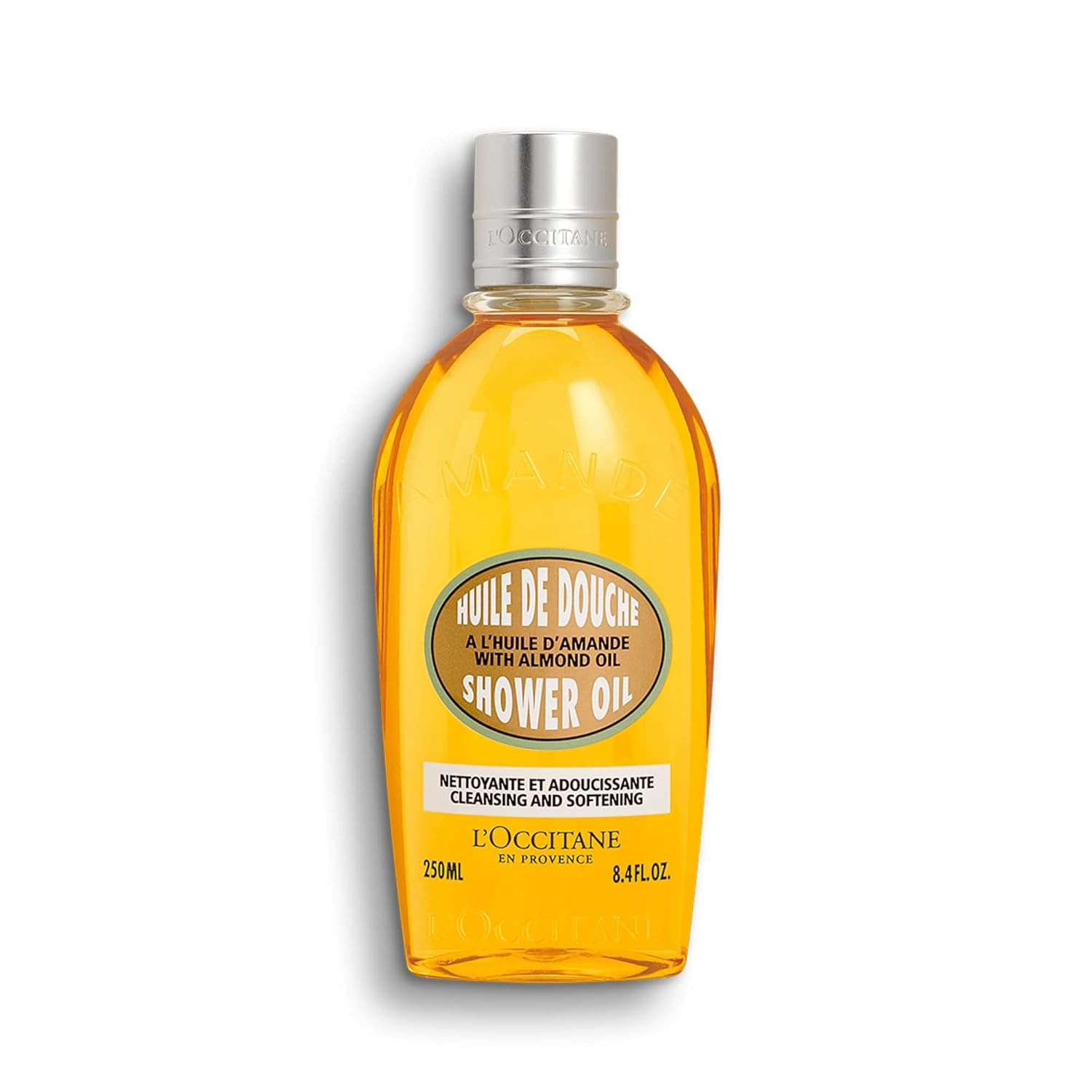 L'Occitane Cleansing & Softening Almond Shower Oil, Oil-to-Milky Lather, Softer Skin, Smooth Skin... | Amazon (US)
